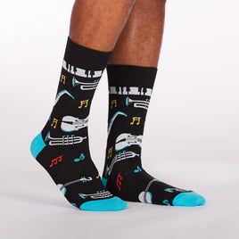 Sock it to Me All That Jazz Mens Crew Socks