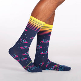 Sock it to Me Intergalatic Mens Crew Socks