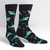 Sock it to Me Jawsome Mens Crew Socks