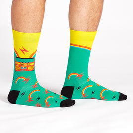 Sock it to Me Roller Disco Mens Crew Socks