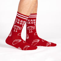 Sock it to Me Team Taco Mens Crew Socks