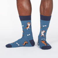 Sock it to Me Raise the Woof Mens Crew Socks