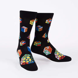 Sock it to Me Puzzle Box Mens Crew Socks