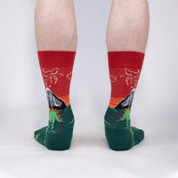 Sock it to Me Dinosaur Days Mens Crew Socks