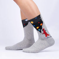 Sock it to Me Moon Walk In The Morning Mens Crew Socks