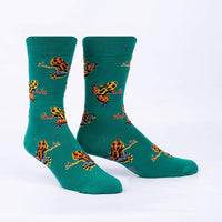 Sock it to Me Poison Dart Frog Mens Crew Socks