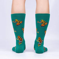 Sock it to Me Poison Dart Frog Mens Crew Socks