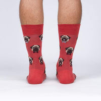 Sock it to Me Dapper Dog Mens Crew Socks