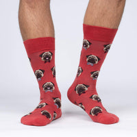 Sock it to Me Dapper Dog Mens Crew Socks