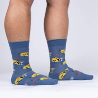 Sock it to Me Taco Tuesday Mens Crew Socks