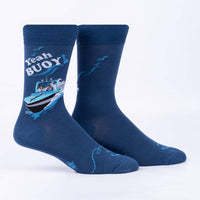 Sock it to Me Yeah Buoy! Mens Crew Socks