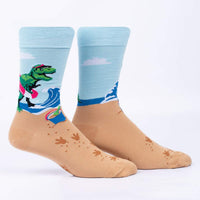 Sock it to Me Dinos Gone Wild Mens Crew Socks