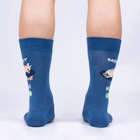 Sock it to Me Monday Mode, On Mens Crew Socks