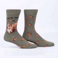 Sock it to Me Let's Get Nuts Mens Crew Socks