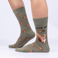 Sock it to Me Let's Get Nuts Mens Crew Socks