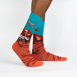 Sock it to Me Mars Rover Mens Crew Socks