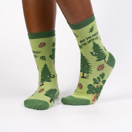 Sock it to Me May The Forest Be With You Womens Crew Socks