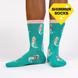 Sock it to Me Mermaid To Be Friends Womens Crew Socks