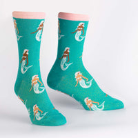 Sock it to Me Mermaid To Be Friends Womens Crew Socks