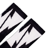 SOCCO Mike Vallely Bolt | Black Mid Socks