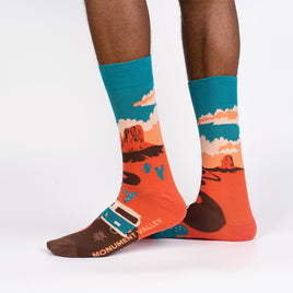 Sock it to Me Monument Valley Mens Crew Socks