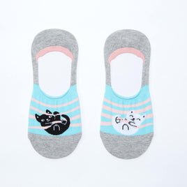 Sock it to Me No Show Caught Cat Handed Womens Ankle Socks