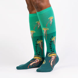 Sock it to Me Ocean Bloom Knee High Socks