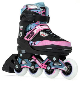 SFR Pixel Inline Skates Blue Pink Adjustable