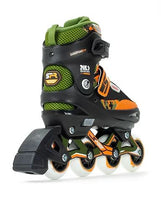 SFR Pixel Inline Skates Green Orange Adjustable