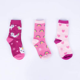 Sock it to Me Look at Meow Youth Crew Socks 3-Pack