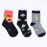 Sock it to Me Area 51 Junior Crew Socks 3-Pack