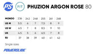 Powerslide Phuzion Argon Rose 80 Inline Skates