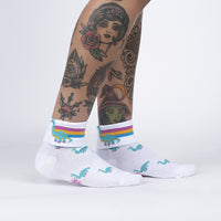 Sock it to Me Dino-Mite Turn Cuff Crew Socks