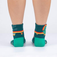 Sock it to Me Lookin' Sharp Turn Cuff Crew Socks