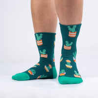 Sock it to Me Lookin' Sharp Turn Cuff Crew Socks