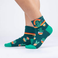 Sock it to Me Lookin' Sharp Turn Cuff Crew Socks