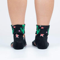 Sock it to Me Far Out Turn Cuff Crew Socks