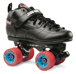 Suregrip Rebel Roller Skates Black w Avenger Aluminium