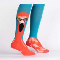 Sock it to Me Ready To Flamingle Knee High Socks