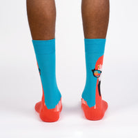 Sock it to Me Ready To Flamingle Mens Crew Socks