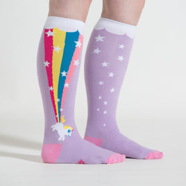 Sock it to Me Rainbow Blast Stretch Knee High Socks