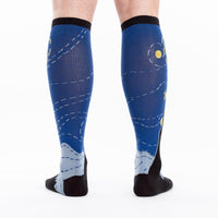 Sock it to Me Starry Night Stretch Knee High Socks