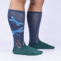 Sock it to Me Dragonfly Stretch Knee High Socks