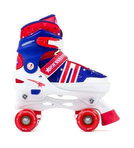 SFR Spectra Kids Adjustable Quad Skates -  Blue Red