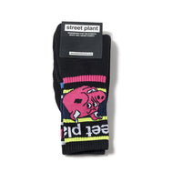SOCCO Street Plant Barnyard | Black Mid Socks