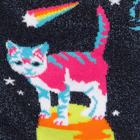 Sock it to Me Space Cats Womens Crew Socks