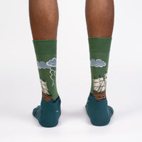 Sock it to Me Stormy Seas Mens Crew Socks