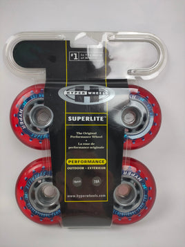 Hyper Wheels Superlite 76mm 78a Red - 4Pack