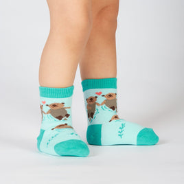 Sock it to Me My Otter Half Toddler Crew Socks