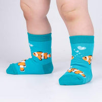 Sock it to Me Clownfish Toddler Crew Socks